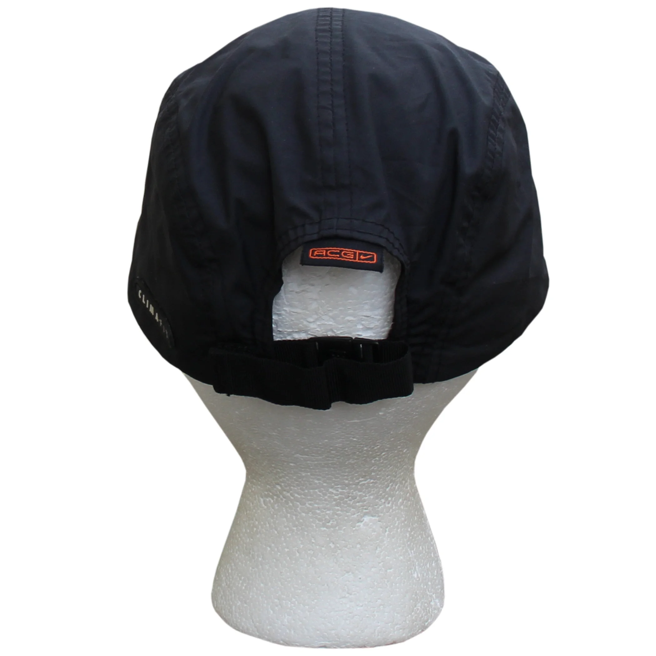 あ*ん様 90s? NIKE ACG ナイロン ジェットキャップ ブラック 古着 90s NIKE ACG Logo Nylon Camp Cap 黒灰 ナイキ エーシージー 旧ロゴ